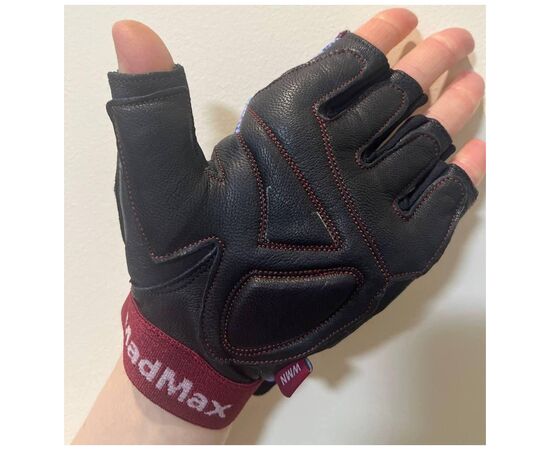 Перчатки для фитнеса MadMax MFG-911 Nine-eleven Black/perpito L (MFG-911-PEP_L), изображение 8