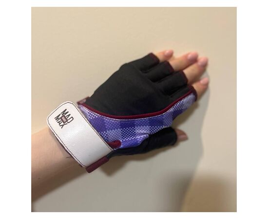 Перчатки для фитнеса MadMax MFG-911 Nine-eleven Black/perpito L (MFG-911-PEP_L), изображение 9