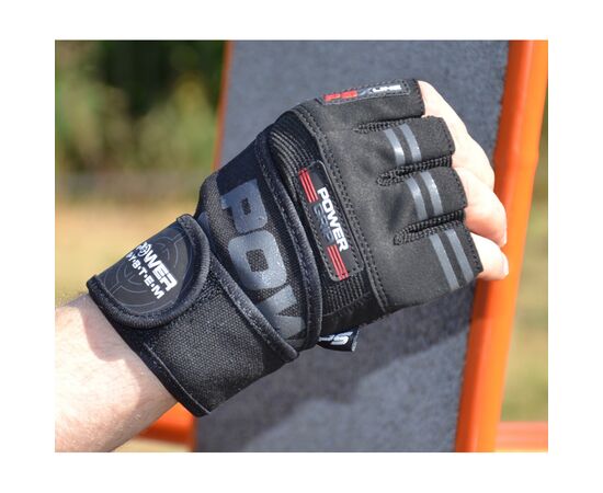 Перчатки для фитнеса Power System PS-2800 Power Grip Black XXL (PS-2800_XXL_Black), изображение 3 Перчатки для фитнеса Power System PS-2800 Power Grip Black XXL (PS-2800_XXL_Black), изображение 3
