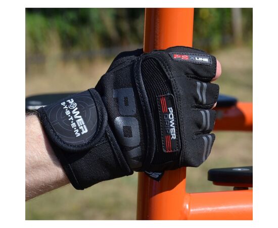 Перчатки для фитнеса Power System PS-2800 Power Grip Black XXL (PS-2800_XXL_Black), изображение 4 Перчатки для фитнеса Power System PS-2800 Power Grip Black XXL (PS-2800_XXL_Black), изображение 4