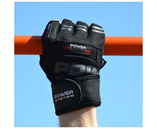 Перчатки для фитнеса Power System PS-2800 Power Grip Black XXL (PS-2800_XXL_Black), изображение 6 Перчатки для фитнеса Power System PS-2800 Power Grip Black XXL (PS-2800_XXL_Black), изображение 6