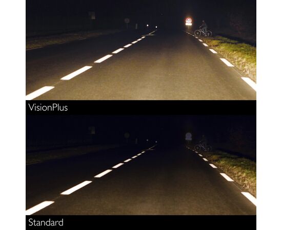 Автолампа Philips H4 VisionPlus, 2шт (12342VPS2), изображение 6 Автолампа Philips H4 VisionPlus, 2шт (12342VPS2), изображение 6
