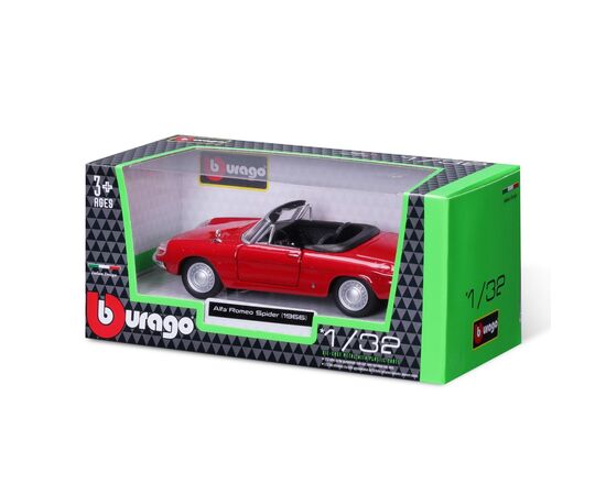 Машина Bburago Alfa Romeo Spider 1966 (132) (18-43047), зображення 6 Машина Bburago Alfa Romeo Spider 1966 (132) (18-43047), зображення 6