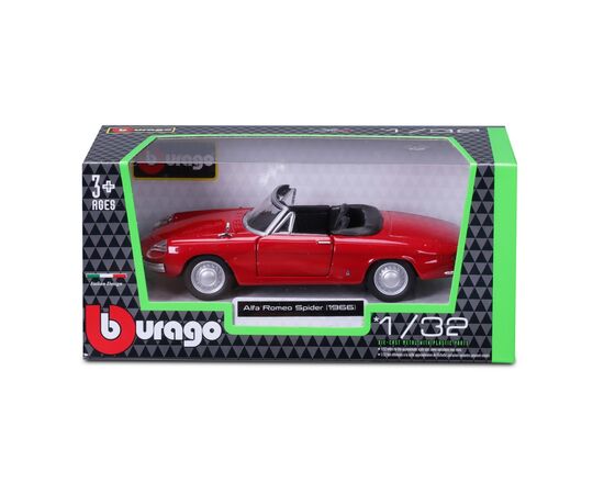 Машина Bburago Alfa Romeo Spider 1966 (132) (18-43047), зображення 7 Машина Bburago Alfa Romeo Spider 1966 (132) (18-43047), зображення 7