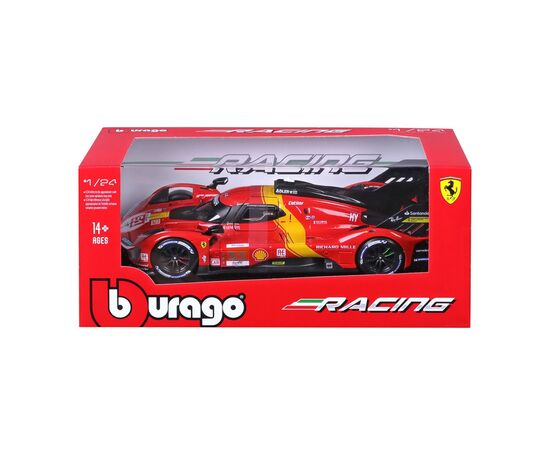 Машина Bburago Ferrari 499P LMH (124) (18-26309), изображение 10 Машина Bburago Ferrari 499P LMH (124) (18-26309), изображение 10