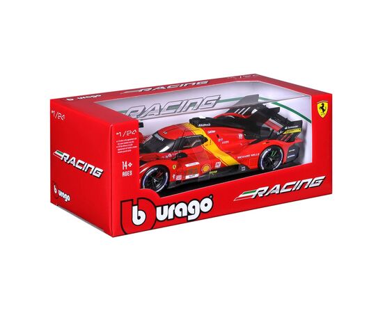 Машина Bburago Ferrari 499P LMH (124) (18-26309), изображение 2 Машина Bburago Ferrari 499P LMH (124) (18-26309), изображение 2