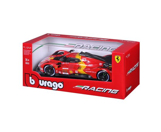 Машина Bburago Ferrari 499P LMH (124) (18-26309), изображение 9 Машина Bburago Ferrari 499P LMH (124) (18-26309), изображение 9