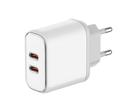 Зарядний пристрій ColorWay Power Delivery Port PPS USB (Type-C PD + Type-C PD) (40W) white (CW-CHS048PD-WT)