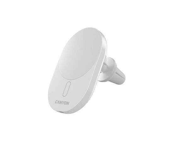 Зарядний пристрій Canyon OnGrip 105 15W Qi2 Wireless White (CNS-CCH105W), зображення 2 Зарядний пристрій Canyon OnGrip 105 15W Qi2 Wireless White (CNS-CCH105W), зображення 2