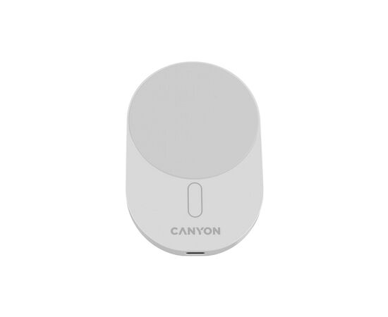 Зарядний пристрій Canyon OnGrip 105 15W Qi2 Wireless White (CNS-CCH105W), зображення 6 Зарядний пристрій Canyon OnGrip 105 15W Qi2 Wireless White (CNS-CCH105W), зображення 6