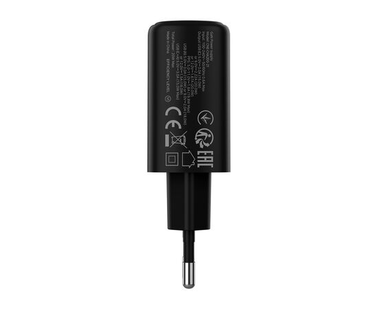 Зарядний пристрій Canyon OnCharge 200 20W 1xPD 1xQC EU Black (CNE-CHA200-31), зображення 4 Зарядний пристрій Canyon OnCharge 200 20W 1xPD 1xQC EU Black (CNE-CHA200-31), зображення 4