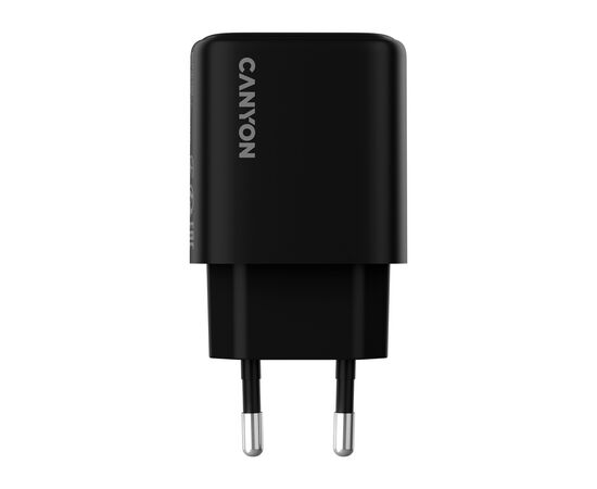 Зарядное устройство Canyon OnCharge 200 20W 1xPD EU Black (CNE-CHA200-11), изображение 3 Зарядное устройство Canyon OnCharge 200 20W 1xPD EU Black (CNE-CHA200-11), изображение 3