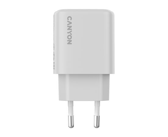Зарядное устройство Canyon OnCharge 200 20W 1xPD EU White (CNE-CHA200-01), изображение 3 Зарядное устройство Canyon OnCharge 200 20W 1xPD EU White (CNE-CHA200-01), изображение 3