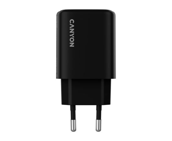 Зарядное устройство Canyon OnCharge 250 25W 1xPD 1xQC EU Black (CNE-CHA250-31), изображение 3 Зарядное устройство Canyon OnCharge 250 25W 1xPD 1xQC EU Black (CNE-CHA250-31), изображение 3