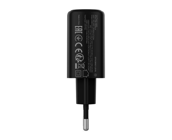 Зарядное устройство Canyon OnCharge 250 25W 1xPD 1xQC EU Black (CNE-CHA250-31), изображение 4 Зарядное устройство Canyon OnCharge 250 25W 1xPD 1xQC EU Black (CNE-CHA250-31), изображение 4