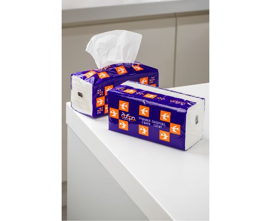 Бумажные полотенца Добра Господарочка Коллекция Выбойка V-сложение 2 слоя 120 шт. (4820086524100), изображение 4 Бумажные полотенца Добра Господарочка Коллекция Выбойка V-сложение 2 слоя 120 шт. (4820086524100), изображение 4