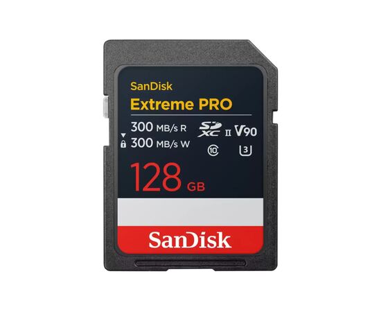 Карта памяти SanDisk 128GB SD class 10 UHS-II U3 V90 Extreme Pro (SDSDXDM-128G-GN4IN)