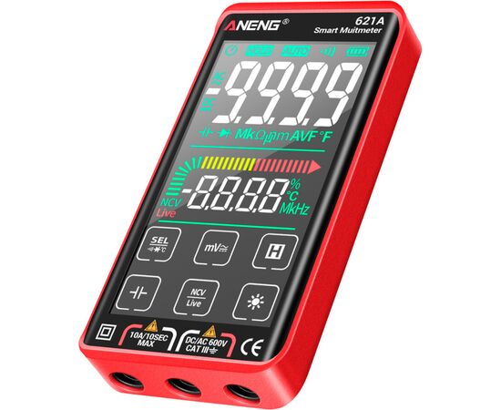 Цифровой мультиметр ANENG 621A, V, A, R, C, T, F (AN621A), изображение 2 Цифровой мультиметр ANENG 621A, V, A, R, C, T, F (AN621A), изображение 2