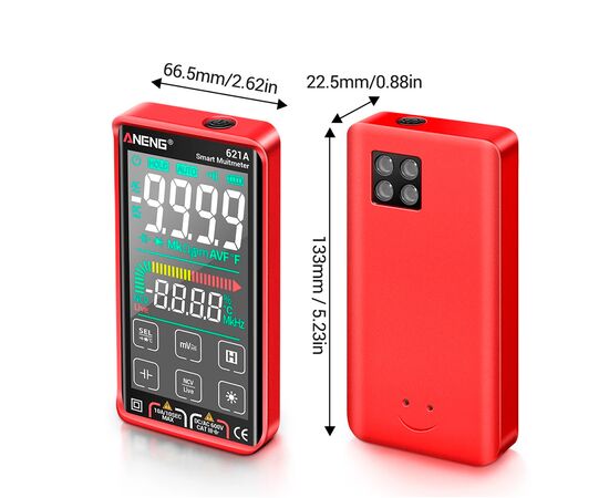 Цифровой мультиметр ANENG 621A, V, A, R, C, T, F (AN621A), изображение 4 Цифровой мультиметр ANENG 621A, V, A, R, C, T, F (AN621A), изображение 4