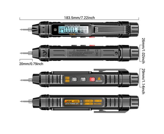 Цифровой мультиметр ANENG A3005, V, A, R (A3005), изображение 6 Цифровой мультиметр ANENG A3005, V, A, R (A3005), изображение 6
