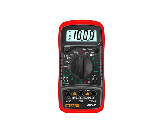Цифровий мультиметр ANENG AN8205C, V, A, R, T, функция hFE (AN8205C)