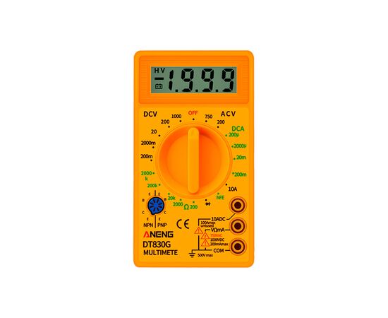 Цифровий мультиметр ANENG AN-DT830G, V, A, R, C, функція hFE (AN-DT830G)