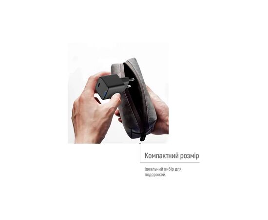 Зарядное устройство ColorWay GaN Mini 25W PD Port PPS USB-C black (CW-CHS052PD-BK), изображение 11 Зарядное устройство ColorWay GaN Mini 25W PD Port PPS USB-C black (CW-CHS052PD-BK), изображение 11