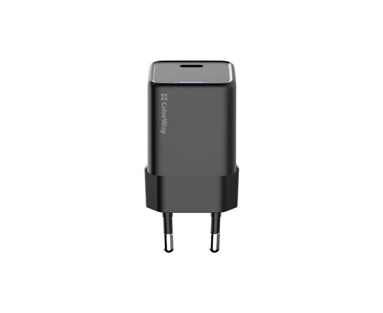 Зарядное устройство ColorWay GaN Mini 25W PD Port PPS USB-C black (CW-CHS052PD-BK), изображение 2 Зарядное устройство ColorWay GaN Mini 25W PD Port PPS USB-C black (CW-CHS052PD-BK), изображение 2