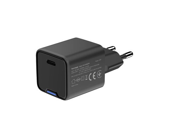 Зарядное устройство ColorWay GaN Mini 25W PD Port PPS USB-C black (CW-CHS052PD-BK), изображение 5 Зарядное устройство ColorWay GaN Mini 25W PD Port PPS USB-C black (CW-CHS052PD-BK), изображение 5
