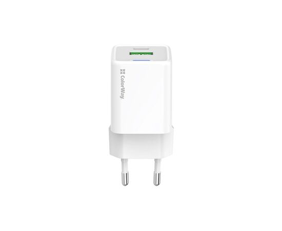 Зарядное устройство ColorWay GaN Mini 30W PD Port PPS USB (Type-C PD + USB QC4.0) white (CW-CHS053PD-WT), изображение 3 Зарядное устройство ColorWay GaN Mini 30W PD Port PPS USB (Type-C PD + USB QC4.0) white (CW-CHS053PD-WT), изображение 3