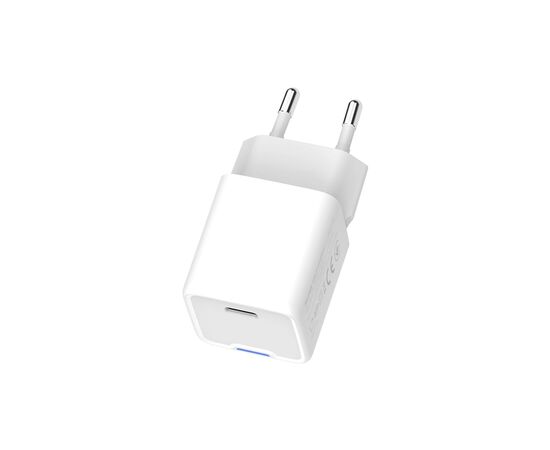 Зарядное устройство ColorWay GaN Mini 30W PD Port PPS USB-C white (CW-CHS054PD-WT), изображение 2 Зарядное устройство ColorWay GaN Mini 30W PD Port PPS USB-C white (CW-CHS054PD-WT), изображение 2