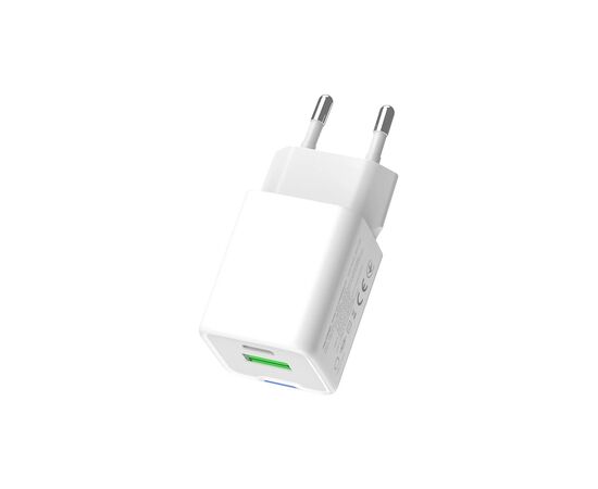 Зарядное устройство ColorWay GaN Mini 35W PD Port PPS USB (Type-C PD + USB QC4.0) white (CW-CHS055PD-WT), изображение 4 Зарядное устройство ColorWay GaN Mini 35W PD Port PPS USB (Type-C PD + USB QC4.0) white (CW-CHS055PD-WT), изображение 4