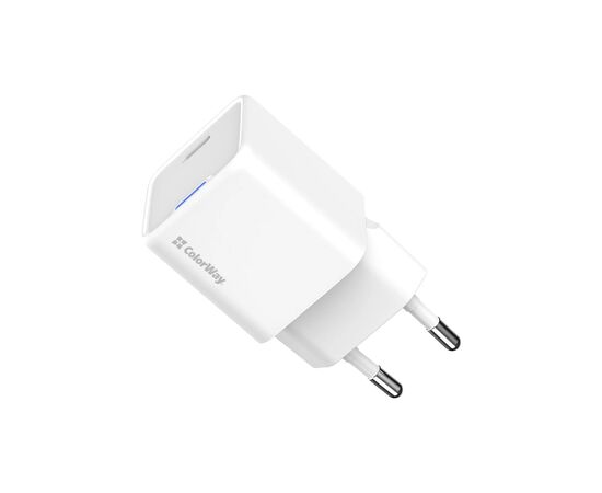 Зарядное устройство ColorWay GaN Mini 35W PD Port PPS USB-C white (CW-CHS056PD-WT), изображение 4 Зарядное устройство ColorWay GaN Mini 35W PD Port PPS USB-C white (CW-CHS056PD-WT), изображение 4