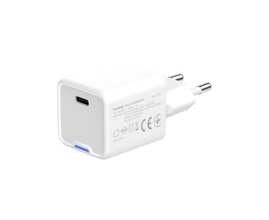 Зарядное устройство ColorWay GaN Mini 35W PD Port PPS USB-C white (CW-CHS056PD-WT), изображение 5 Зарядное устройство ColorWay GaN Mini 35W PD Port PPS USB-C white (CW-CHS056PD-WT), изображение 5