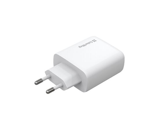 Зарядное устройство ColorWay GaN Mini 50W PD Port PPS USB (Type-C PD 30W + Type-C PD 20W) white (CW-CHS050PD-WT), изображение 2 Зарядное устройство ColorWay GaN Mini 50W PD Port PPS USB (Type-C PD 30W + Type-C PD 20W) white (CW-CHS050PD-WT), изображение 2