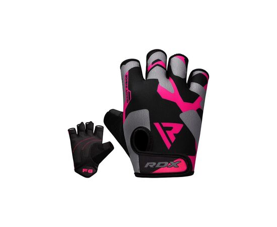 Перчатки для фитнеса RDX F6 Sumblimation Pink S (WGS-F6P-S), изображение 2 Перчатки для фитнеса RDX F6 Sumblimation Pink S (WGS-F6P-S), изображение 2