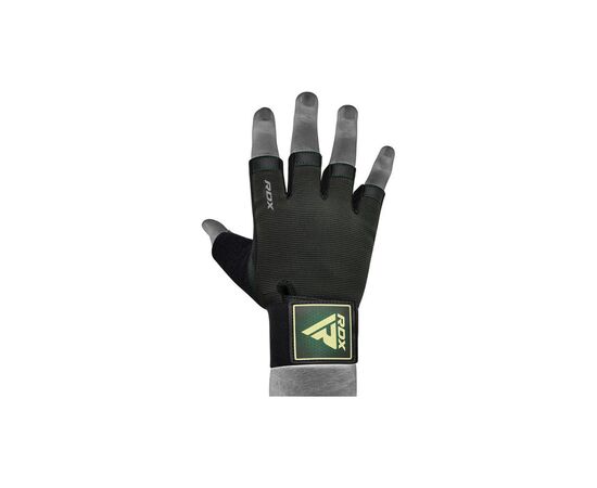 Перчатки для фитнеса RDX T2 Half Army Green Plus M (WGA-T2HA-M+), изображение 5