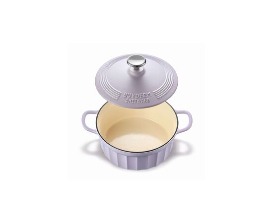 Гусятница Buydeem CP521 Petal Purple чавунна емальована 2.9 л (CP521-PP), изображение 3 Гусятница Buydeem CP521 Petal Purple чавунна емальована 2.9 л (CP521-PP), изображение 3