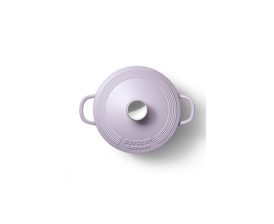 Гусятница Buydeem CP521 Petal Purple чавунна емальована 2.9 л (CP521-PP), изображение 4 Гусятница Buydeem CP521 Petal Purple чавунна емальована 2.9 л (CP521-PP), изображение 4