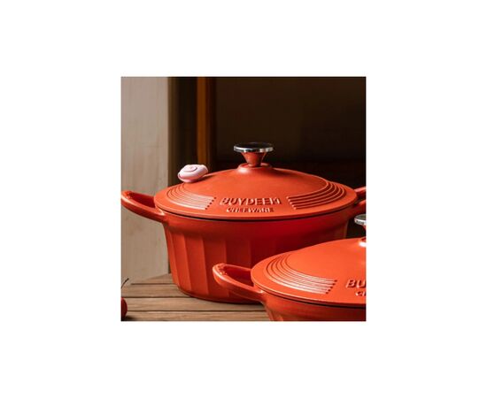 Гусятница Buydeem CP541 Koi Red чавунна емальована 1.8 л (CP541-KR), изображение 7 Гусятница Buydeem CP541 Koi Red чавунна емальована 1.8 л (CP541-KR), изображение 7