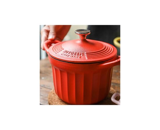 Гусятница Buydeem CP541 Koi Red чавунна емальована 1.8 л (CP541-KR), изображение 9 Гусятница Buydeem CP541 Koi Red чавунна емальована 1.8 л (CP541-KR), изображение 9