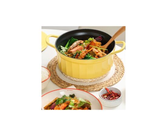 Гусятница Buydeem CP541 Mellow Yellow чавунна емальована 1.8 л (CP541-MY), изображение 11 Гусятница Buydeem CP541 Mellow Yellow чавунна емальована 1.8 л (CP541-MY), изображение 11