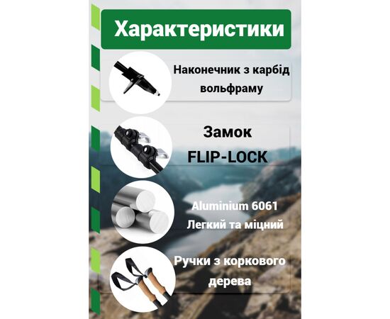 Треккинговые палки PowerPlay 9110 Friluftsliv Black/White 80-135 см (PP_9110_Friluftsliv), изображение 8 Треккинговые палки PowerPlay 9110 Friluftsliv Black/White 80-135 см (PP_9110_Friluftsliv), изображение 8