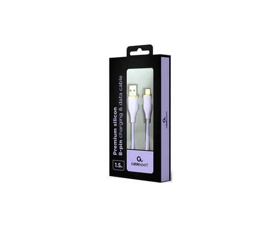 Дата кабель USB 2.0 AM to Lightning 1.5m 2.1A Cablexpert (CC-USB2S-AM8PM-1.5M-P), изображение 2 Дата кабель USB 2.0 AM to Lightning 1.5m 2.1A Cablexpert (CC-USB2S-AM8PM-1.5M-P), изображение 2