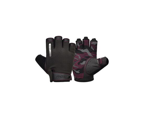Рукавички для фітнесу RDX T2 Half Pink M (WGA-T2HP-M)