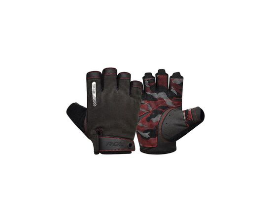 Перчатки для фитнеса RDX T2 Half Red M (WGA-T2HR-M)