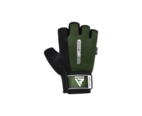 Рукавички для фітнесу RDX W1 Half Army Green Plus M (WGA-W1HA-M+), зображення 2 Рукавички для фітнесу RDX W1 Half Army Green Plus M (WGA-W1HA-M+), зображення 2