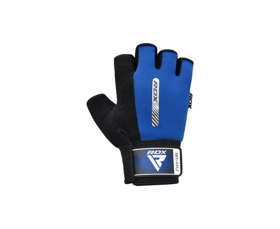 Рукавички для фітнесу RDX W1 Half Blue XL (WGA-W1HU-XL), зображення 3 Рукавички для фітнесу RDX W1 Half Blue XL (WGA-W1HU-XL), зображення 3