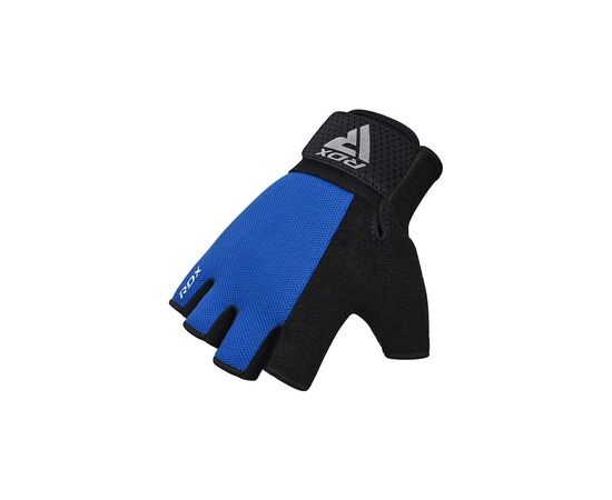 Рукавички для фітнесу RDX W1 Half Blue XL (WGA-W1HU-XL), зображення 4 Рукавички для фітнесу RDX W1 Half Blue XL (WGA-W1HU-XL), зображення 4