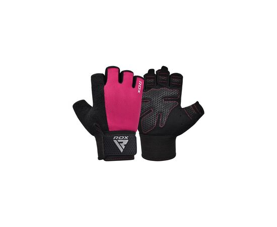 Перчатки для фитнеса RDX W1 Half Pink Plus M (WGA-W1HP-M+), изображение 3